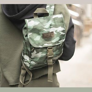 VS Pink green Camo mini backpack